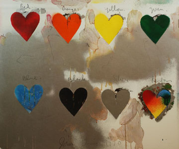 Jim Dine - 8 Hearts - 1970