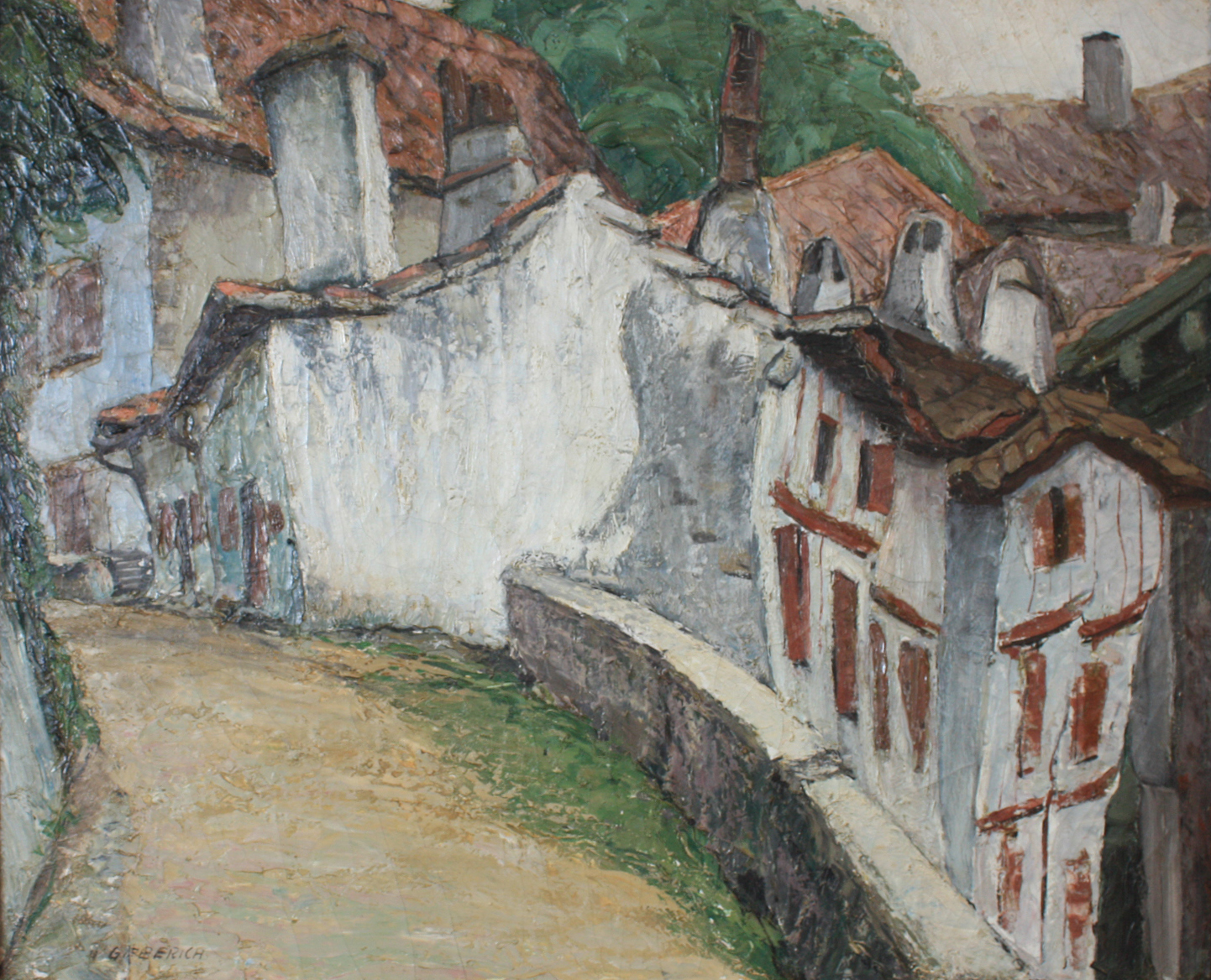 Vielles Maisons Basques by Oscar Geiberich