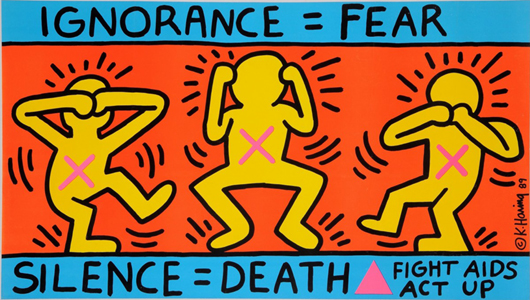 Keith Haring - Ignorance = Fear - 1989