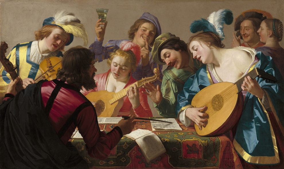 The Concert by Gerard Van Honhurst - 1623