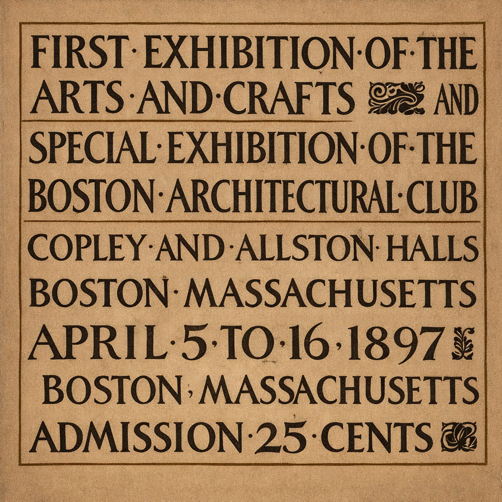 The First American Arts & Crafts Exposition