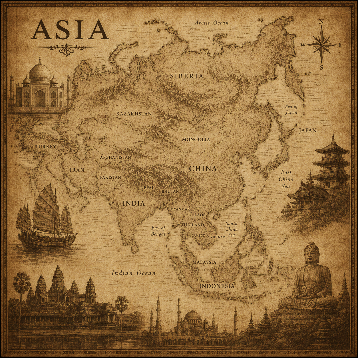 Motherlode World Atlas: Asia
