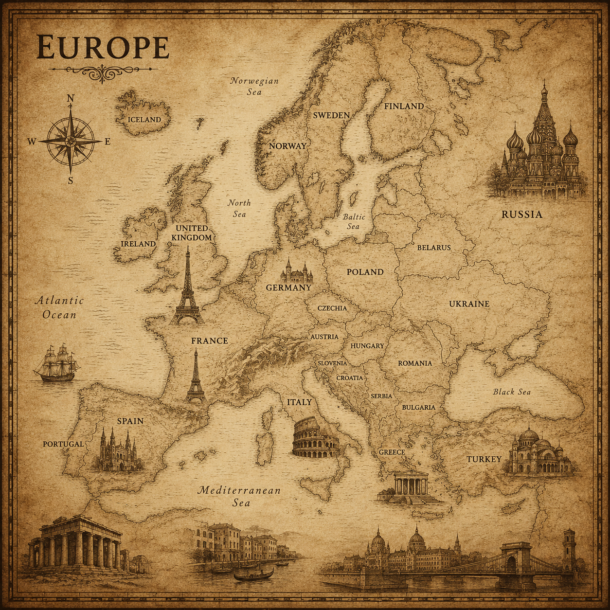 Motherlode World Atlas: Europe