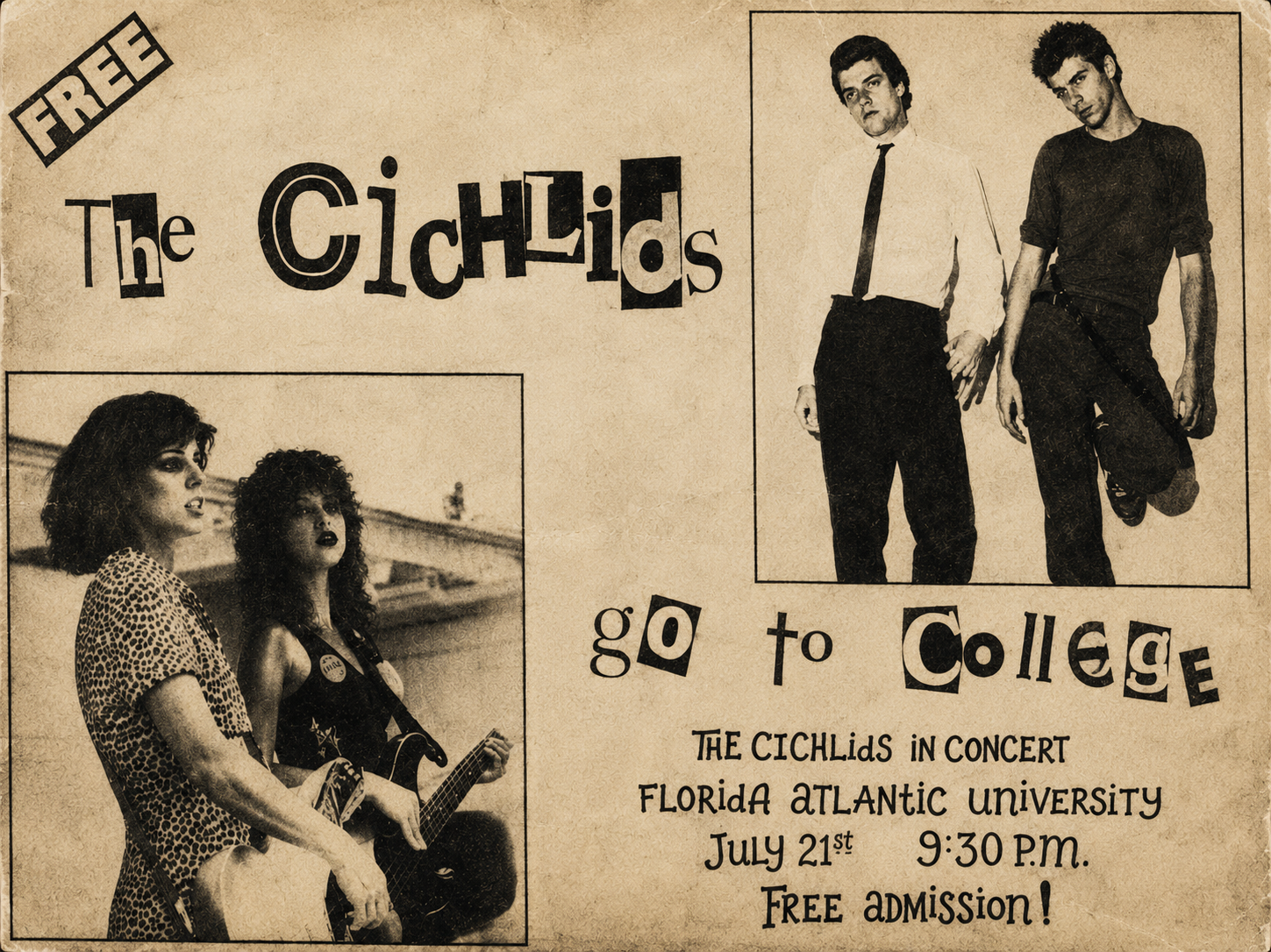 The Cichlids Handbill